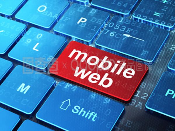 電腦鍵盤背景下的移動網(wǎng)絡(luò)開發(fā)概念